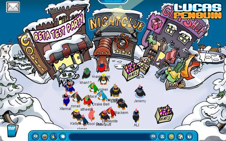 Captura de pantalla del juego Club Penguin